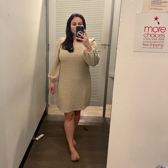 Tan Sweater dress, worn once! - Picture 4 of 4
